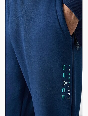 Ensemble homme sweat zippé et pantalon color-block tommy