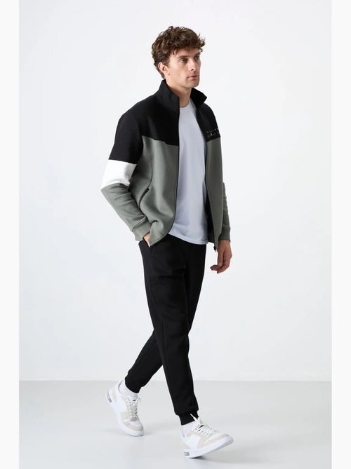 Ensemble homme sweat zippé et pantalon color-block tommy - Kiabi