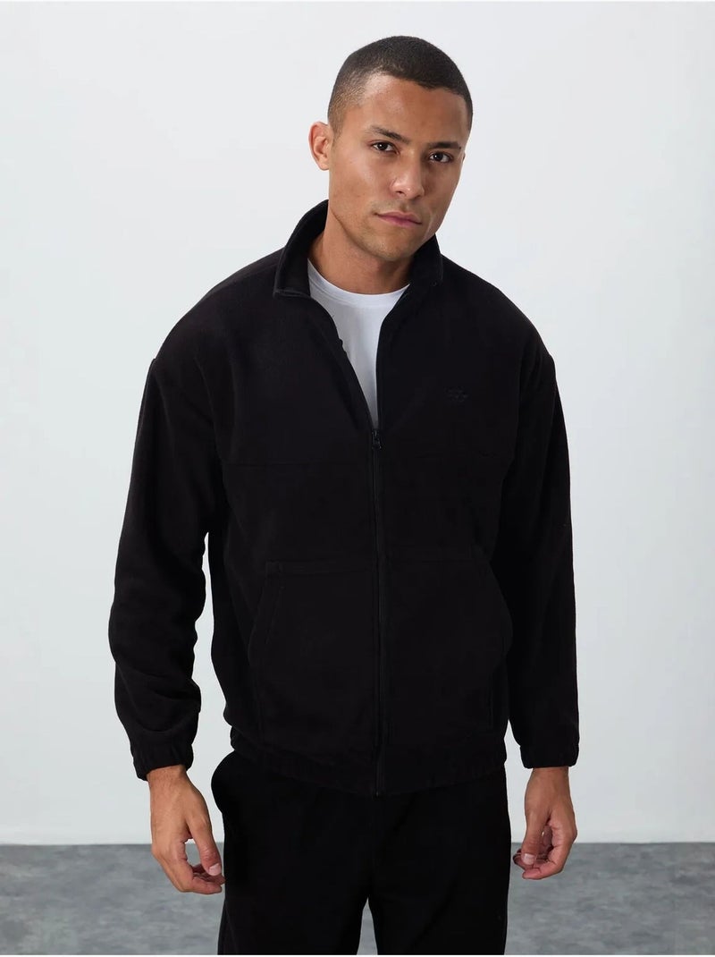 Ensemble homme sweatshirt à col zippé et pantalon tommy Noir - Kiabi
