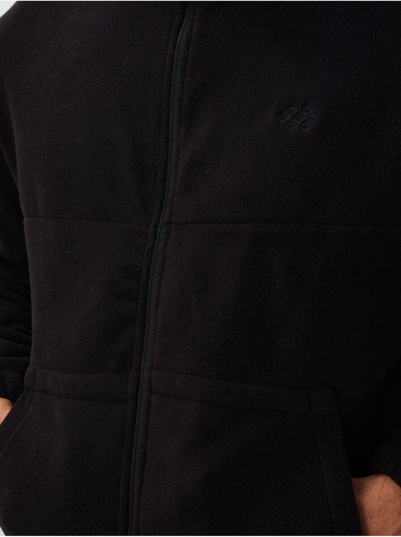 Ensemble homme sweatshirt à col zippé et pantalon tommy Noir - Kiabi