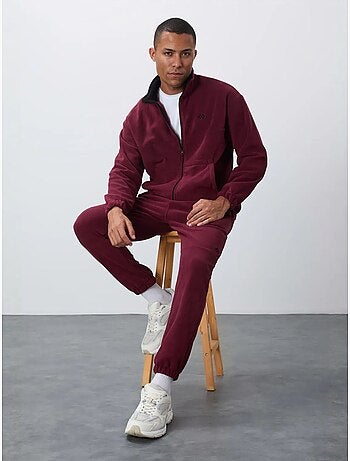 Ensemble homme sweatshirt à col zippé et pantalon tommy