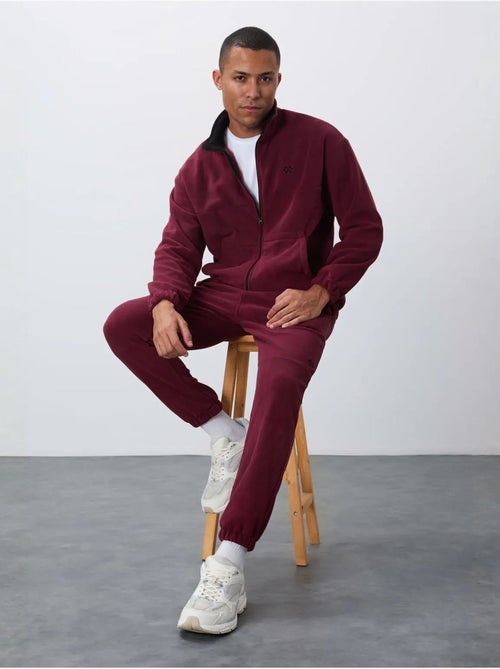 Ensemble homme sweatshirt à col zippé et pantalon tommy - Kiabi