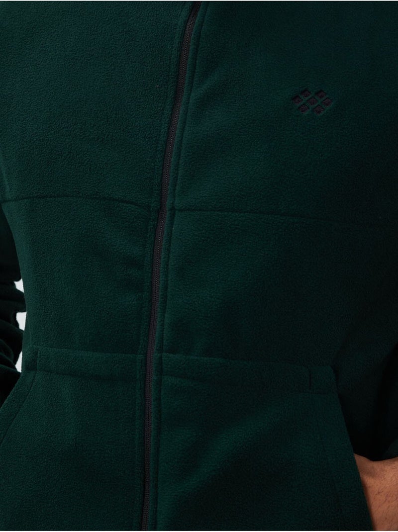 Ensemble homme sweatshirt à col zippé et pantalon tommy Vert bouteille - Kiabi