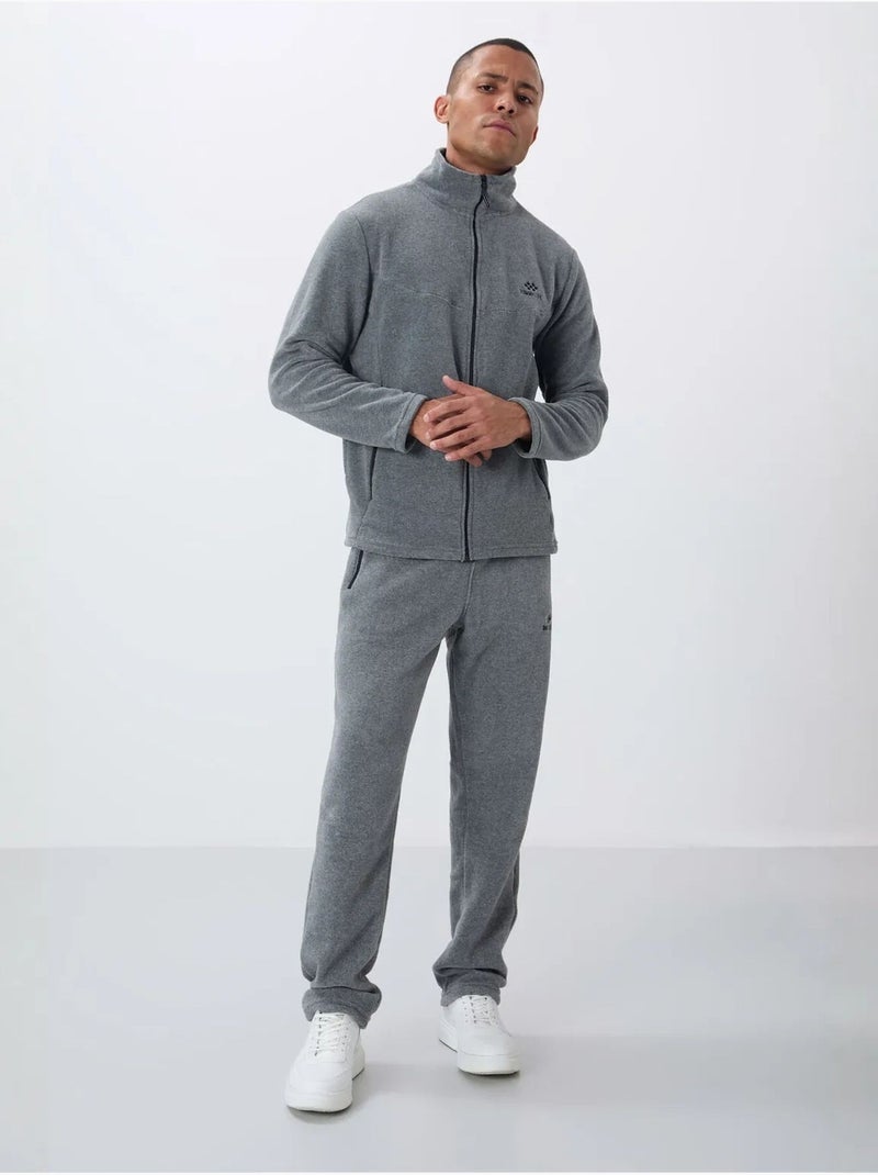 Ensemble homme sweatshirt et pantalon zippé tommy Gris - Kiabi