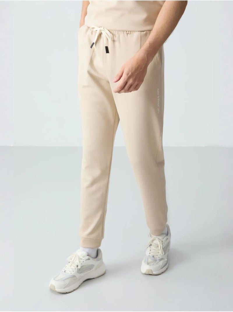 Ensemble homme t-shirt et pantalon oversize tommy Beige argile - Kiabi