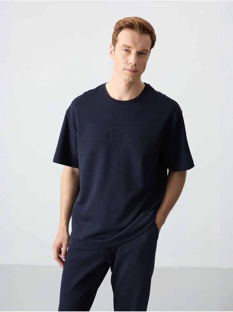 Ensemble homme t-shirt et pantalon oversize tommy Bleu marine - Kiabi