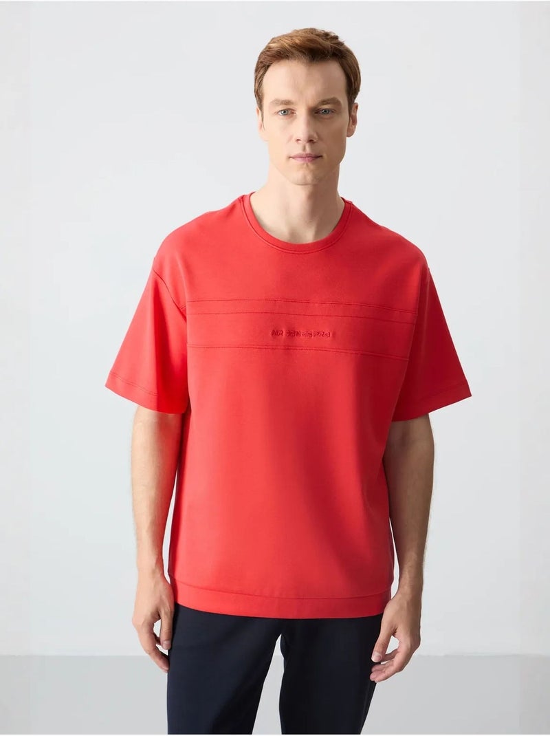 Ensemble homme t-shirt et pantalon oversize tommy Rouge - Kiabi