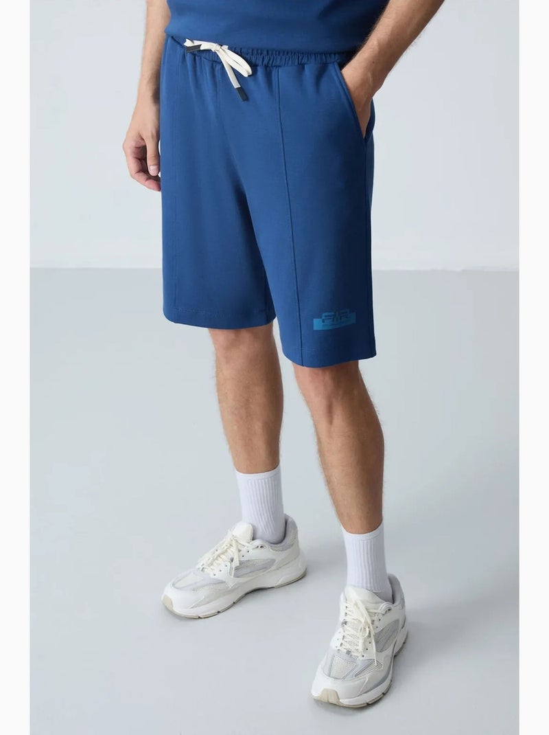 Ensemble homme t-shirt et short oversize tommy Bleu roi - Kiabi