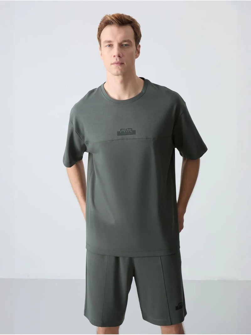 Ensemble homme t-shirt et short oversize tommy Gris Noir - Kiabi