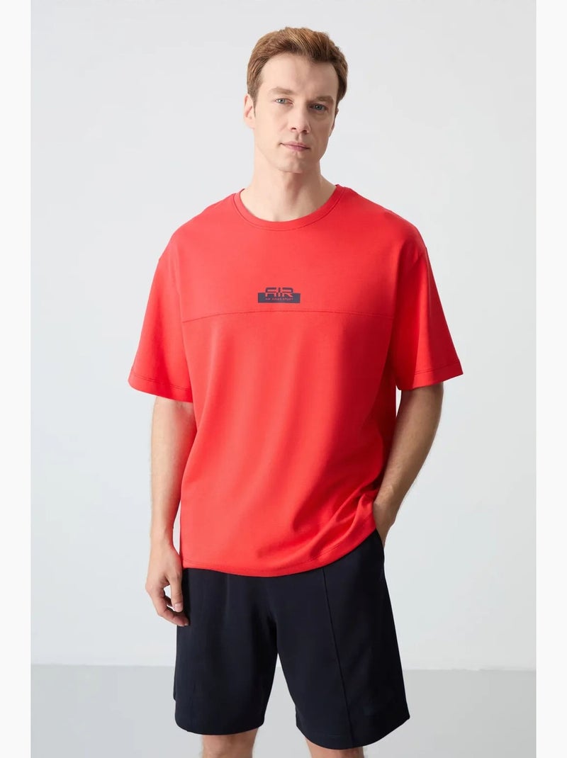 Ensemble homme t-shirt et short oversize tommy Rouge - Kiabi