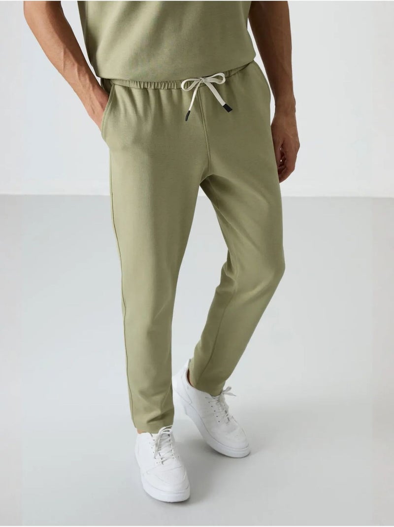 Ensemble homme t-shirt oversize et pantalon tommy Kaki - Kiabi