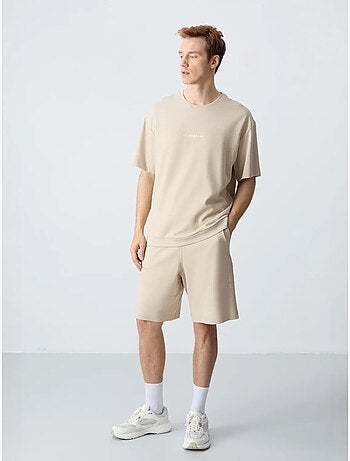 Ensemble homme t-shirt oversize et short en coton mélangé tommy