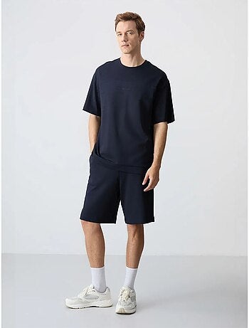 Ensemble homme t-shirt oversize et short en coton mélangé tommy
