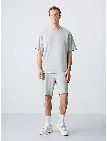 Ensemble homme t-shirt oversize et short en coton mélangé tommy