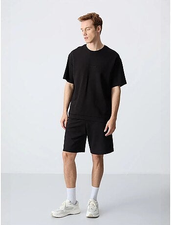 Ensemble homme t-shirt oversize et short en coton mélangé tommy