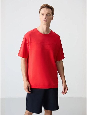 Ensemble homme t-shirt oversize et short en coton mélangé tommy