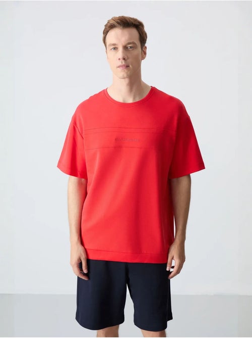 Ensemble homme t-shirt oversize et short en coton mélangé tommy - Kiabi