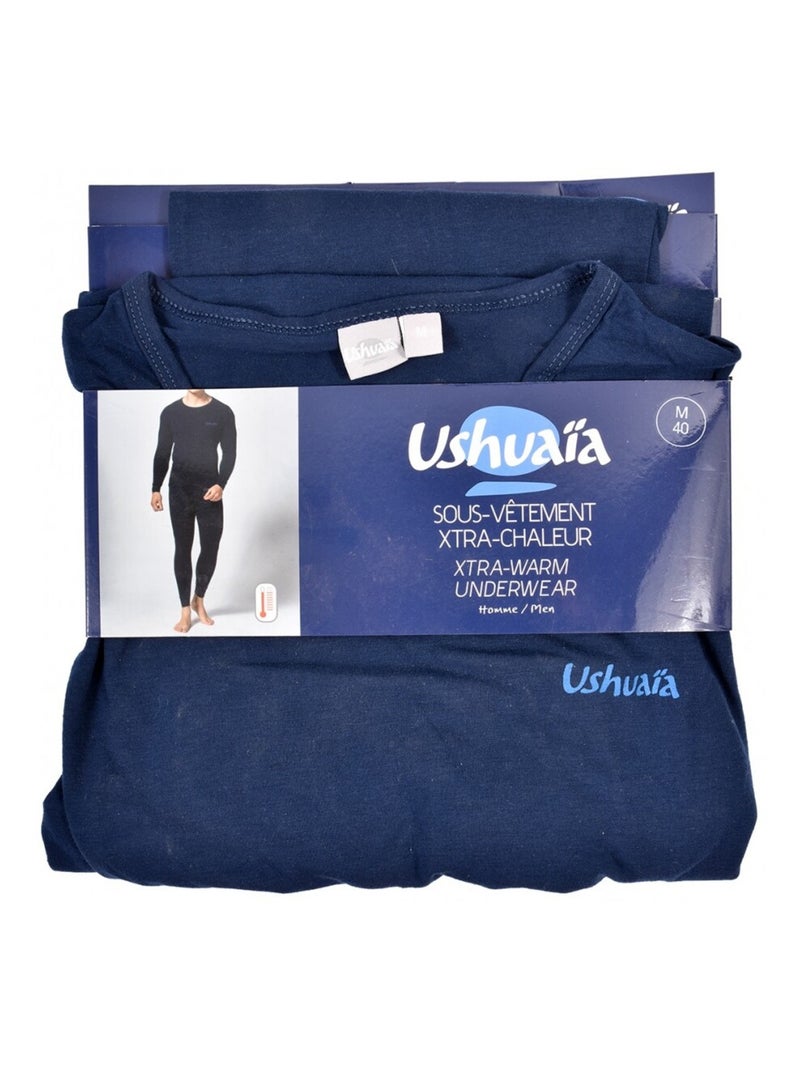 Ensemble Homme USHUAIA THERMO Bleu marine - Kiabi