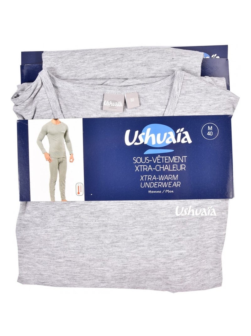 Ensemble Homme USHUAIA THERMO Gris - Kiabi