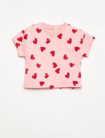 Ensemble imprimé 2 pièces short + T-shirt