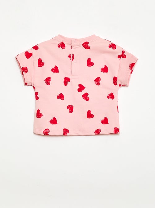 Ensemble imprimé 2 pièces short + T-shirt - Kiabi