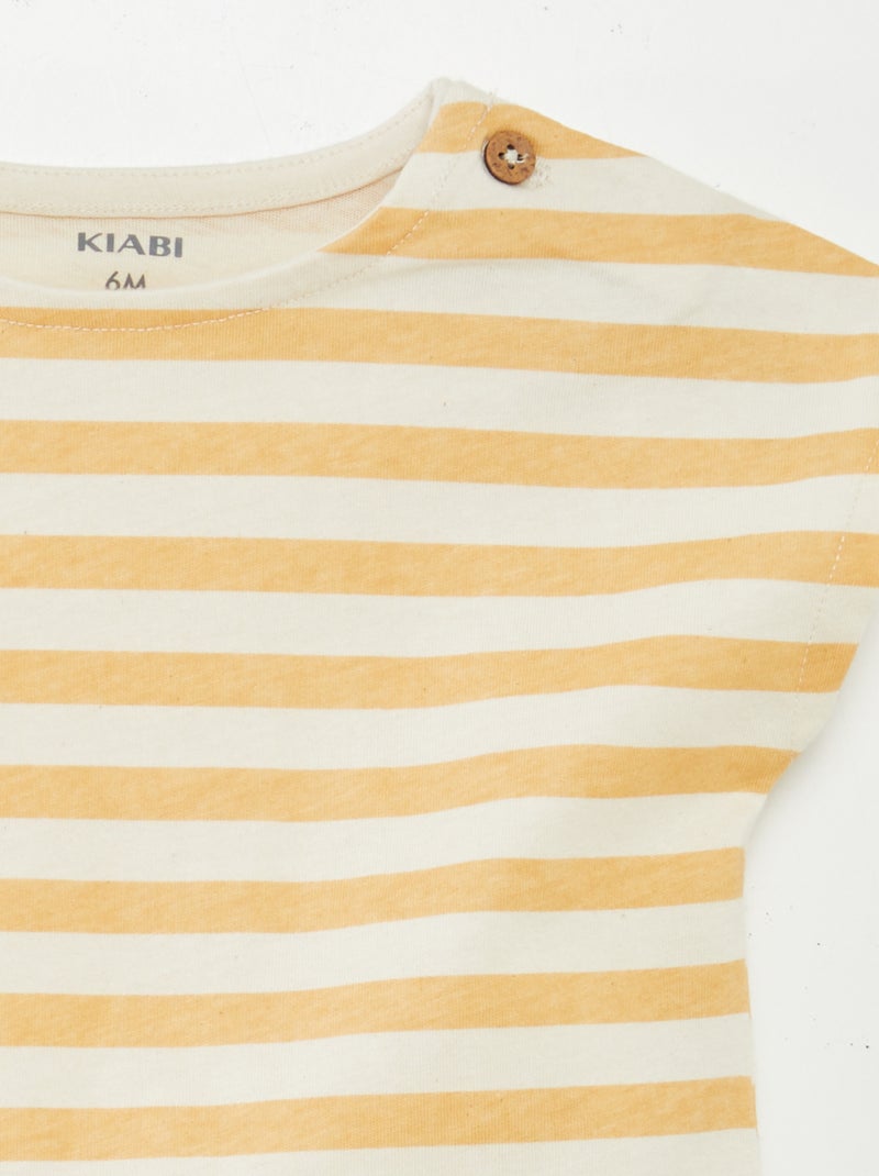 Ensemble imprimé t-shirt + short - 2 pièces BEIGE - Kiabi