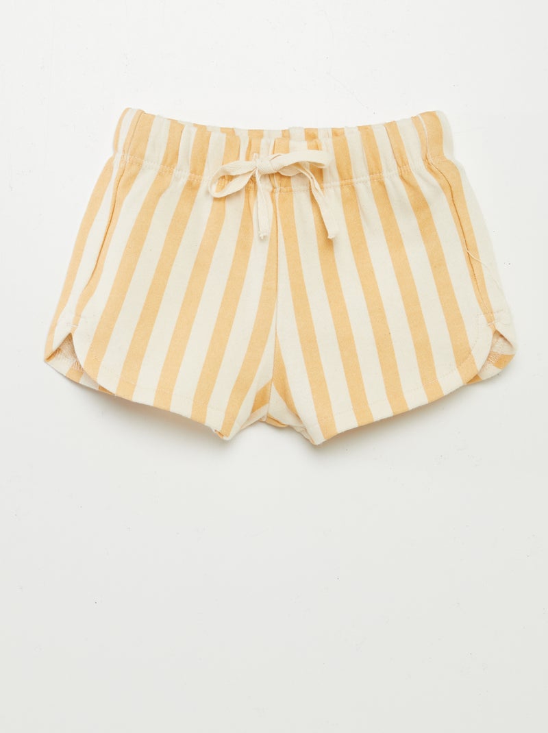 Ensemble imprimé t-shirt + short - 2 pièces BEIGE - Kiabi