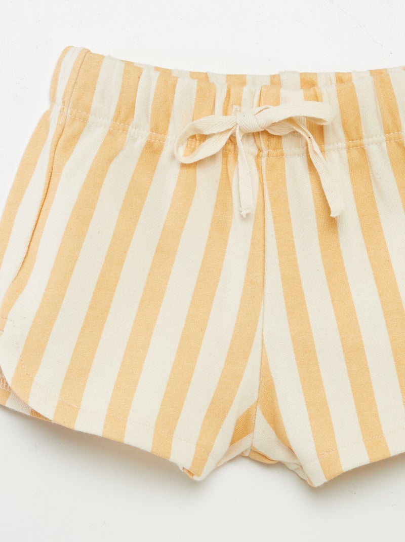 Ensemble imprimé t-shirt + short - 2 pièces BEIGE - Kiabi