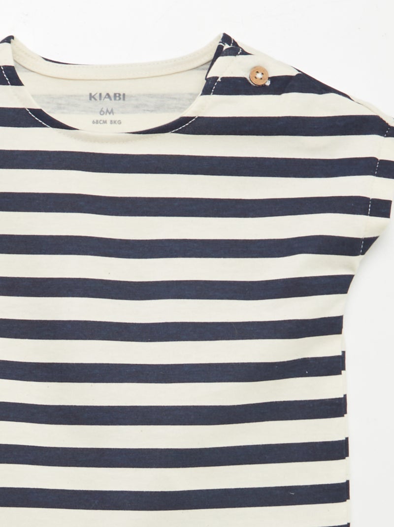 Ensemble imprimé t-shirt + short - 2 pièces BLANC - Kiabi