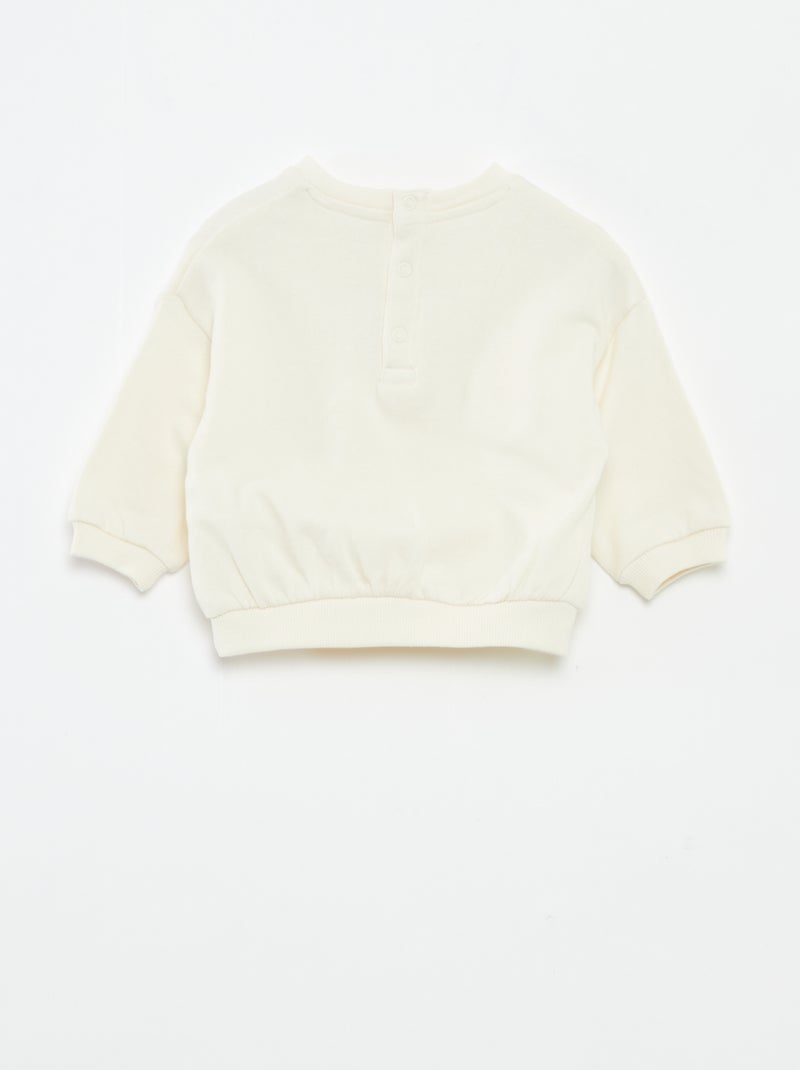 Ensemble jogging en molleton sweat + legging - 2 pièces Blanc - Kiabi