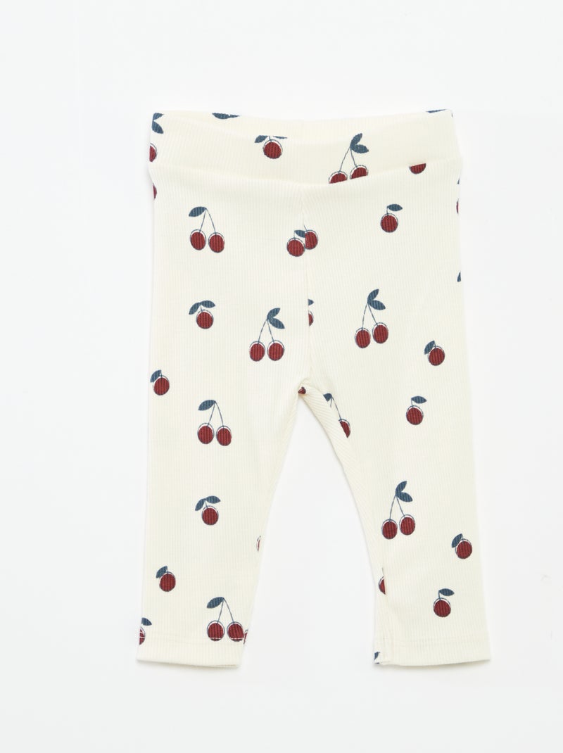 Ensemble jogging en molleton sweat + legging - 2 pièces Blanc - Kiabi