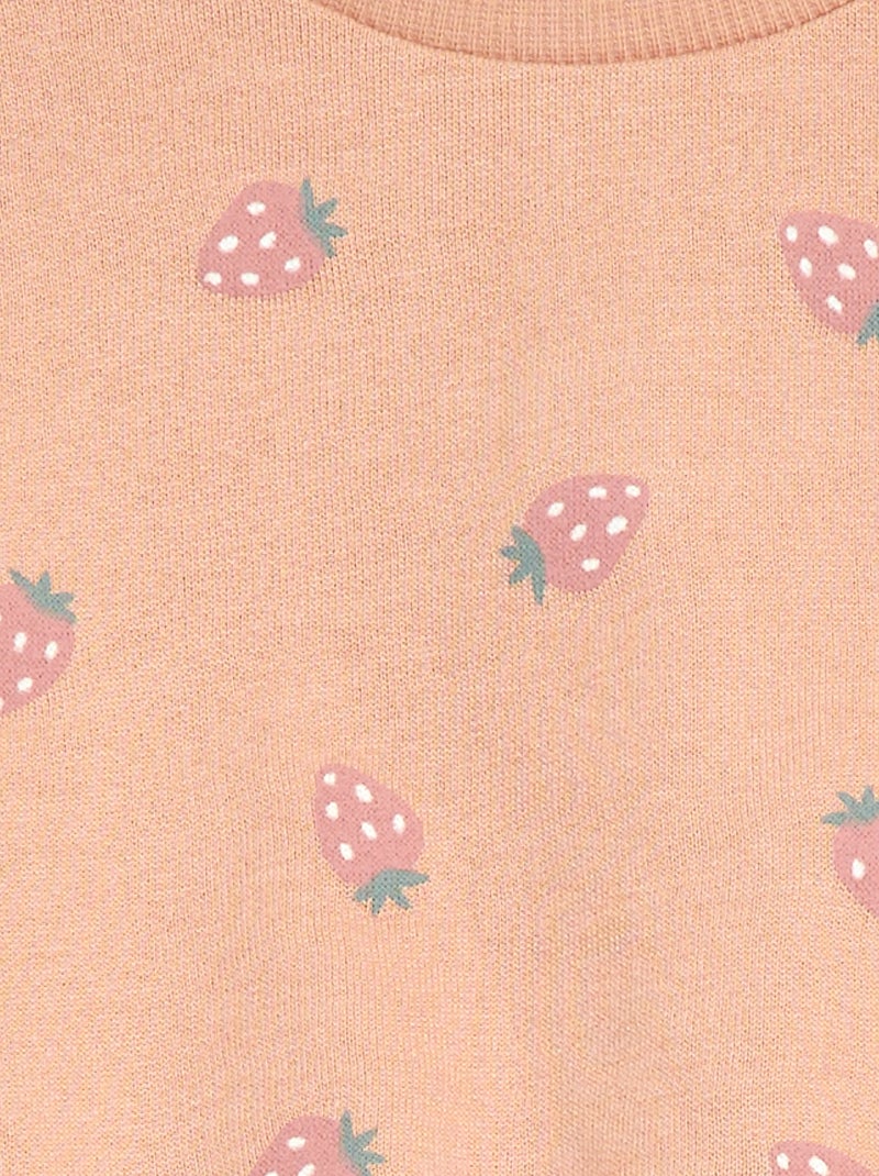 Ensemble jogging en molleton sweat + legging - 2 pièces Rose - Kiabi