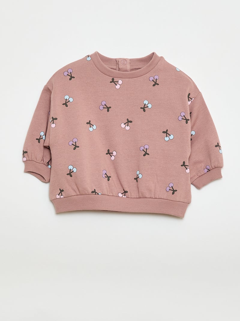 Ensemble jogging en molleton sweat + legging - 2 pièces Rose - Kiabi