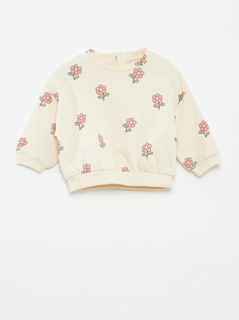 Ensemble jogging en molleton sweat + legging - 2 pièces Rose - Kiabi