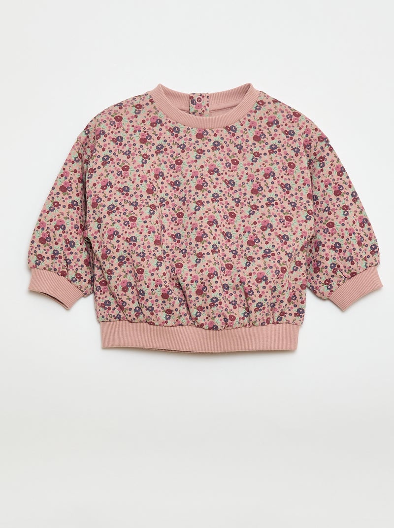 Ensemble jogging en molleton sweat + legging - 2 pièces Violet - Kiabi