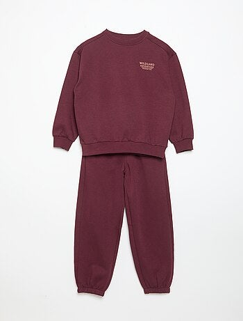 Ensemble jogging en molleton sweat + pantalon - 2 pièces