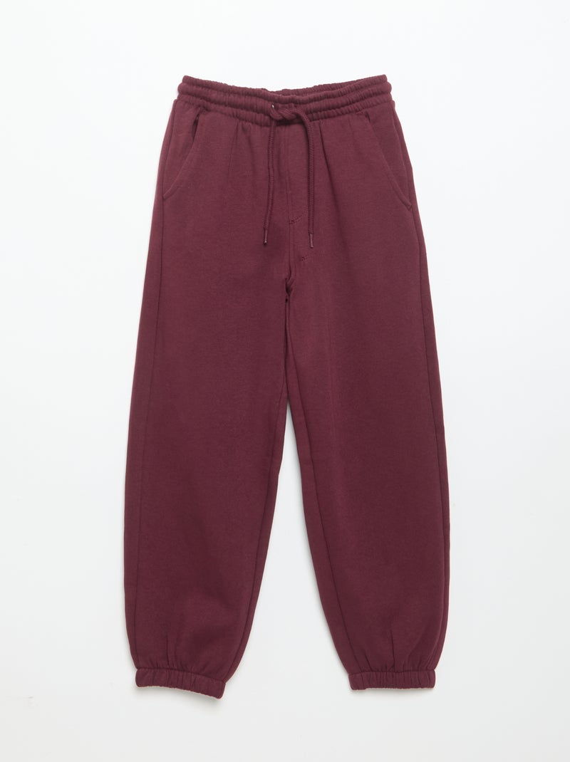 Ensemble jogging en molleton sweat + pantalon - 2 pièces Rouge - Kiabi