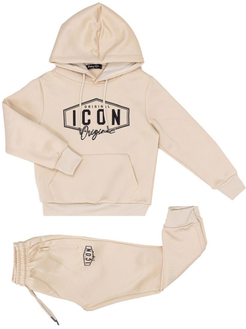 Ensemble Jogging Kebello Beige - Kiabi