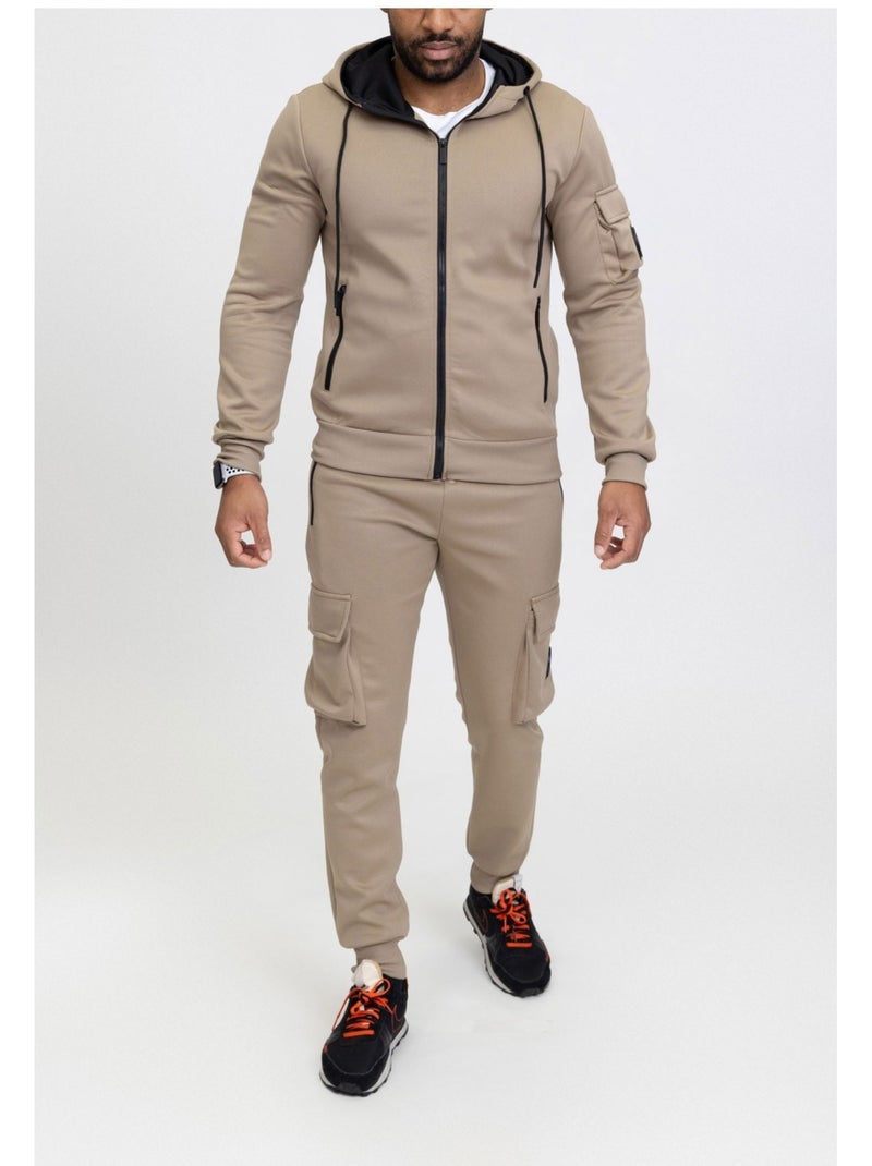 Ensemble Jogging Kebello Beige - Kiabi