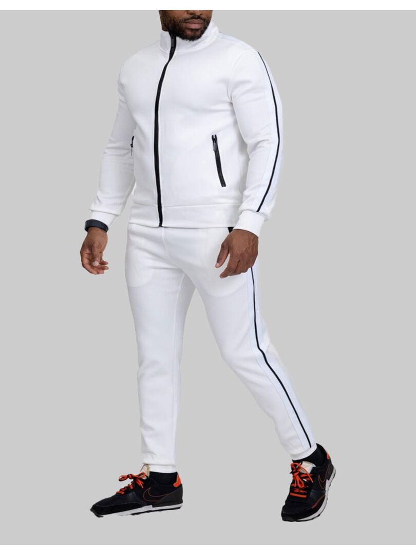Ensemble Jogging Homme Hiver - Sweat à Capuche Et Pantalon De Survêtement - Coupe Décontractée Avec Poches - Tenue Sportive Chic Et Confortable - 5