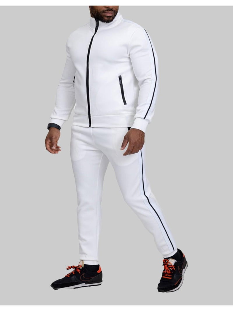 Ensemble Jogging Kebello Blanc Blanc - Kiabi