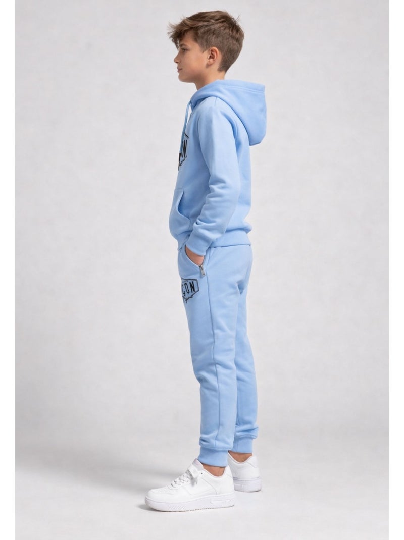 Ensemble Jogging Kebello Bleu ciel - Kiabi