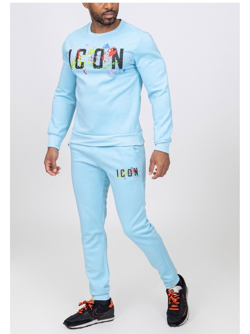 Ensemble Jogging Kebello Bleu ciel - Kiabi