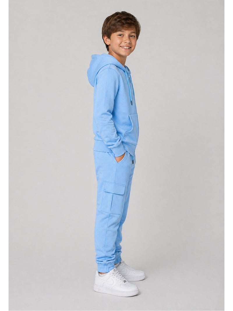 Ensemble Jogging Kebello Bleu ciel - Kiabi