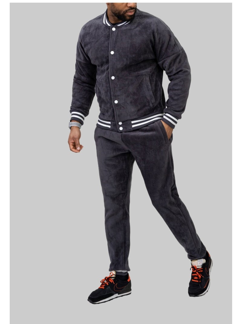 Ensemble Jogging Kebello gris anthracite - Kiabi