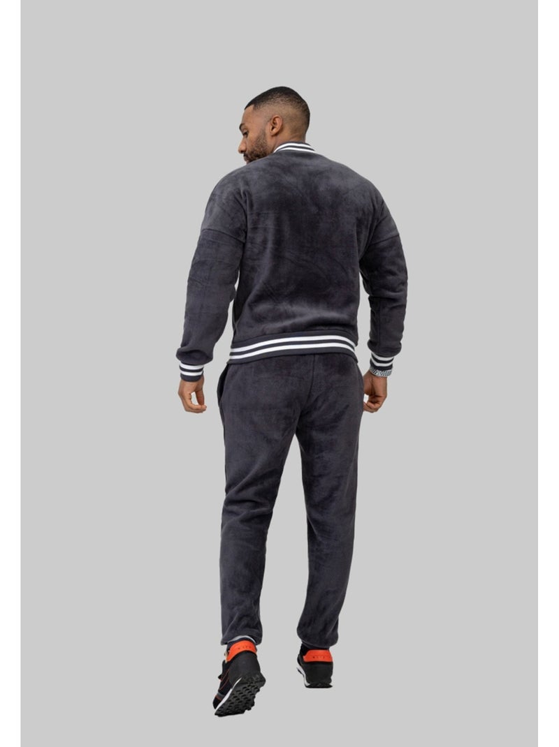 Ensemble Jogging Kebello gris anthracite - Kiabi