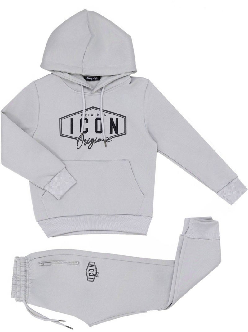 Ensemble Jogging Kebello Gris - Kiabi