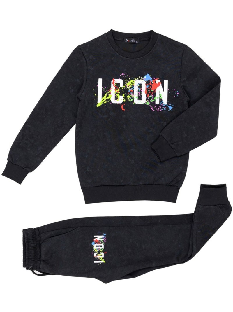 Ensemble Jogging Kebello Noir Noir - Kiabi