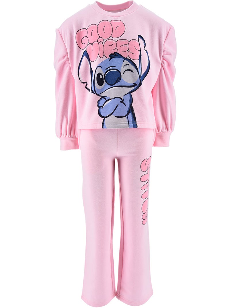 Ensemble Jogging Lilo & Stitch   | Licence Officielle Rose - Kiabi