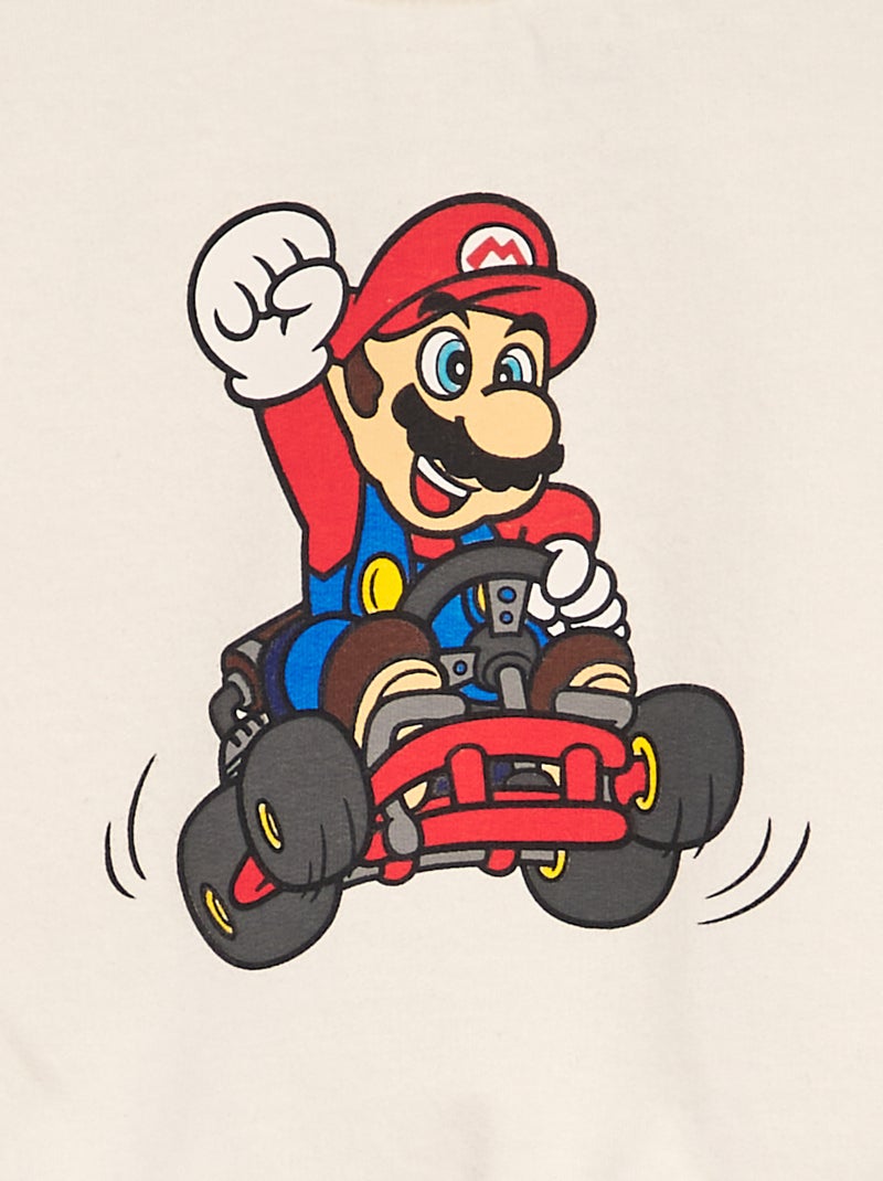 Ensemble jogging 'Mario Kart' sweat + pantalon - 2 pièces Blanc - Kiabi